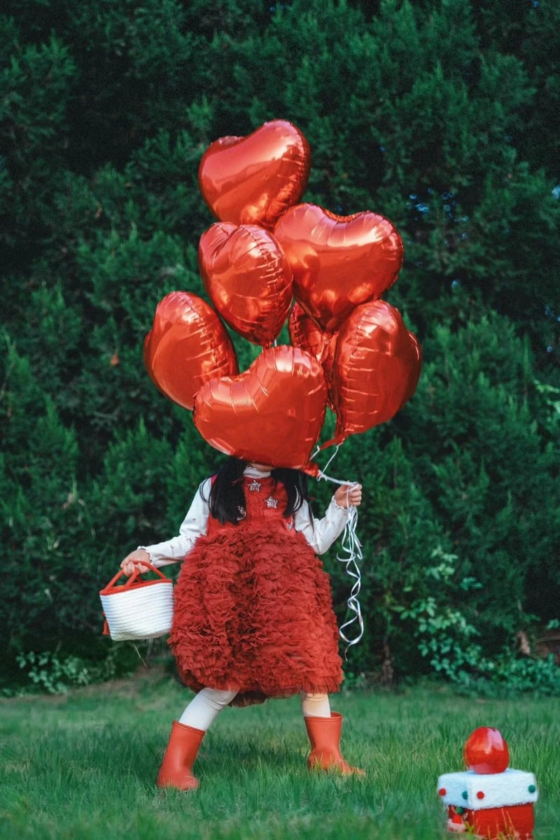 AnnoDeel 18inch Red Heart Balloon, 20 pcs Heart shaped Balloons foil Love Balloon for Wedding Decoration Party Balloons Birthday - Image 3